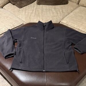 Columbia Charcoal Full-Zip Fleece Jacket